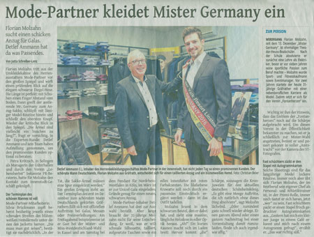Zeitungsartikel Mode Partner Solingen